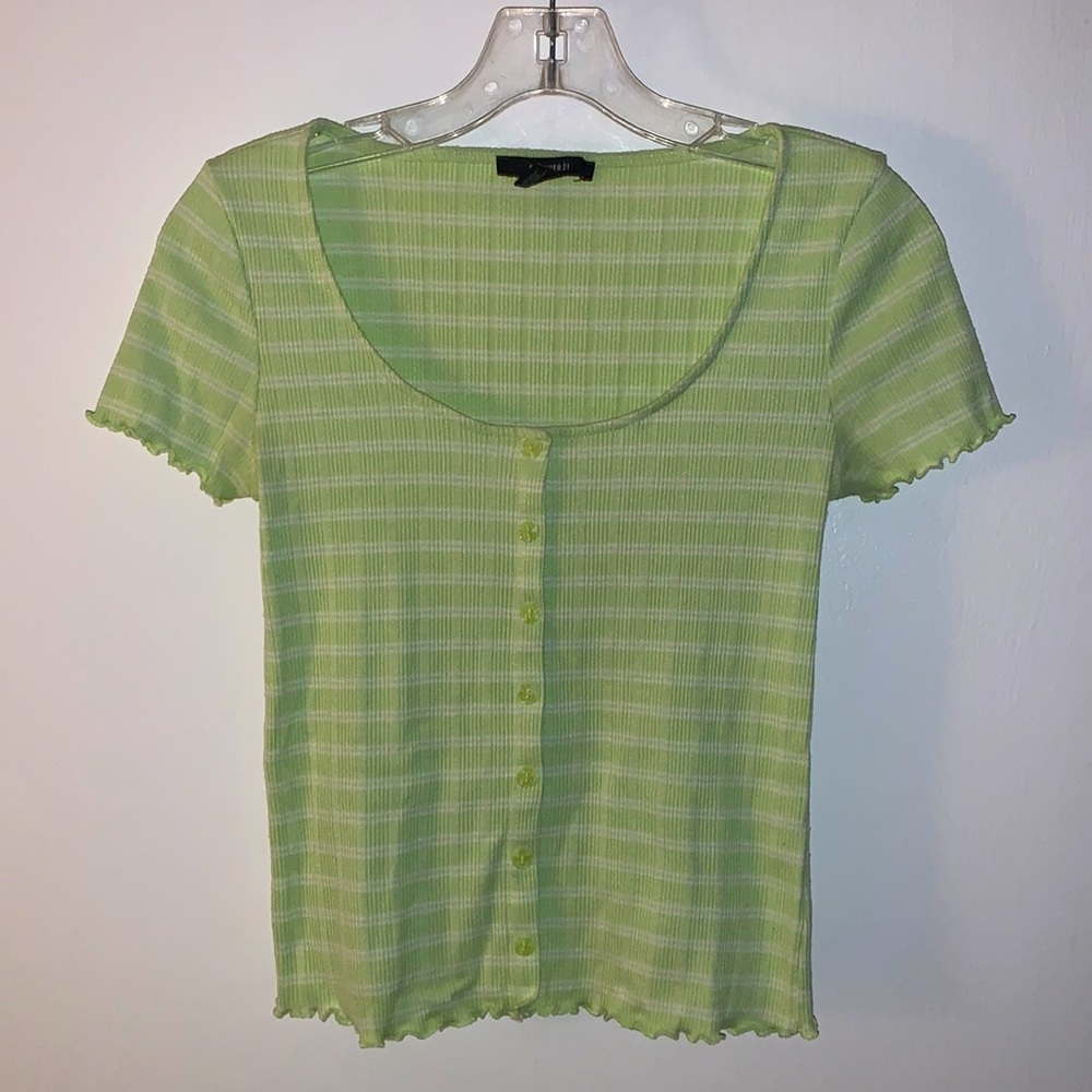 Forever 21 Pastel Green Shirt | Size S